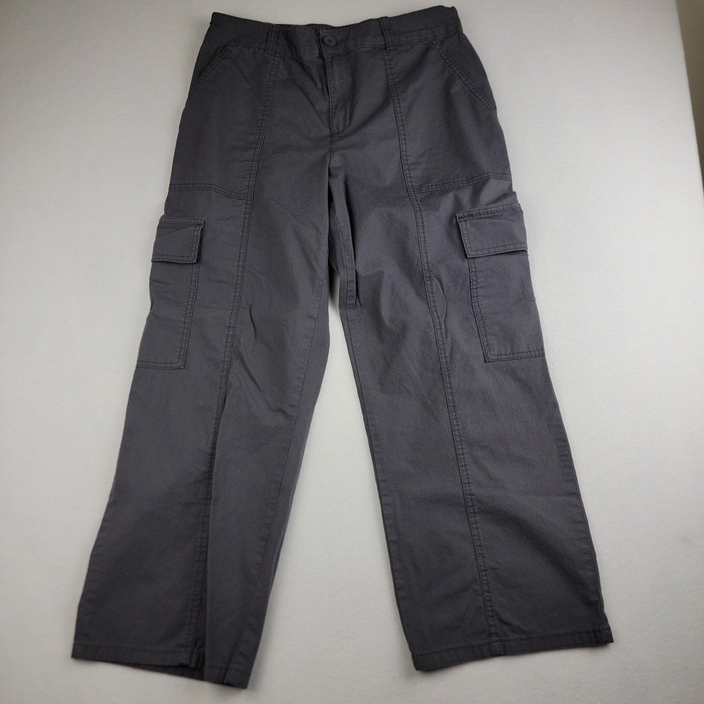 Social Standard by Sanctuary Womens Gray Cargo Pants Straight Leg XP9205R3 L